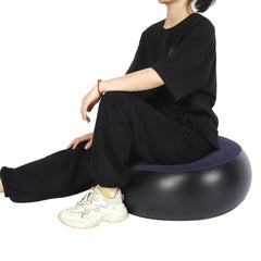 JTLB inflatable chair blue in car setup for on-the-go seating