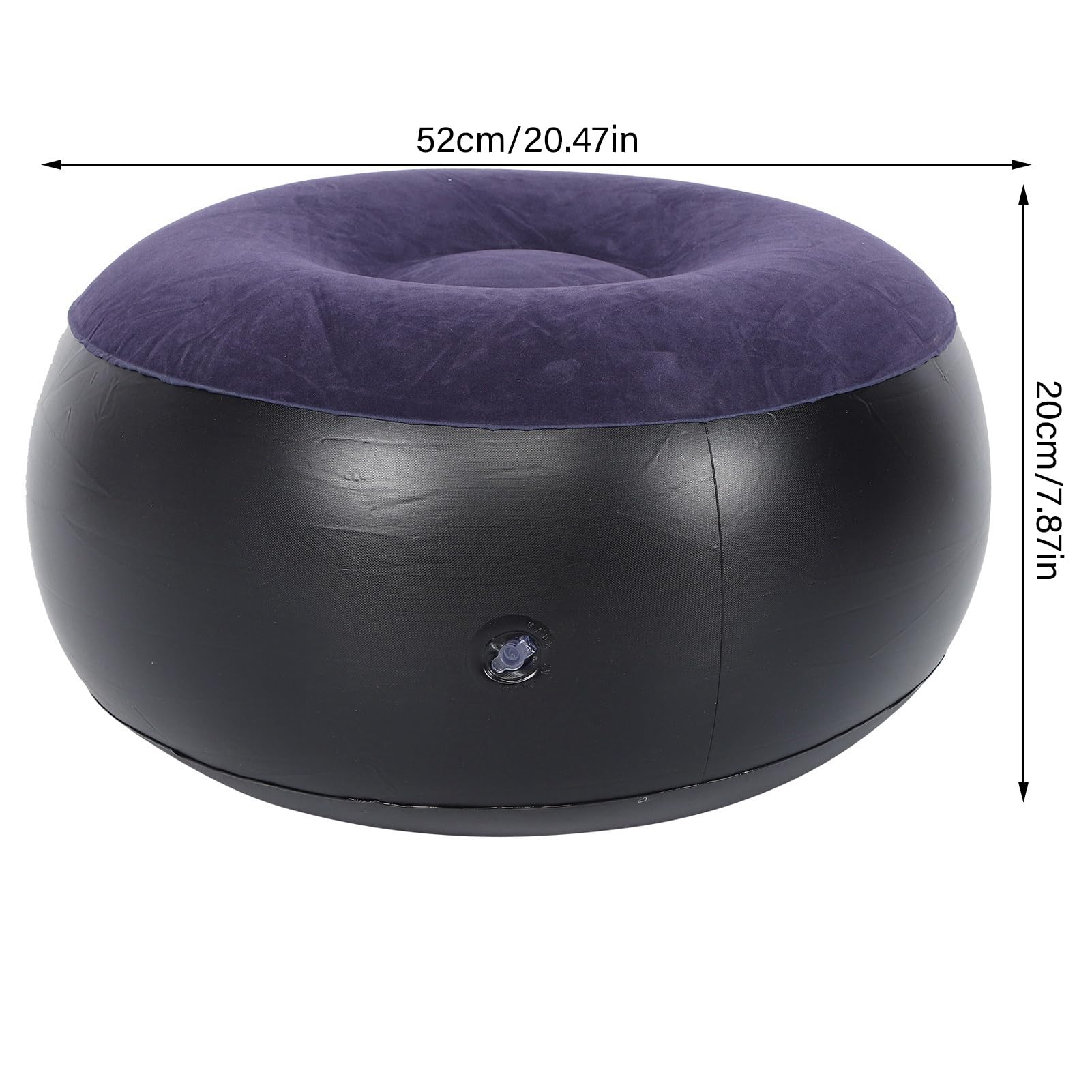 JTLB inflatable chair blue inflated for portable seating at home
