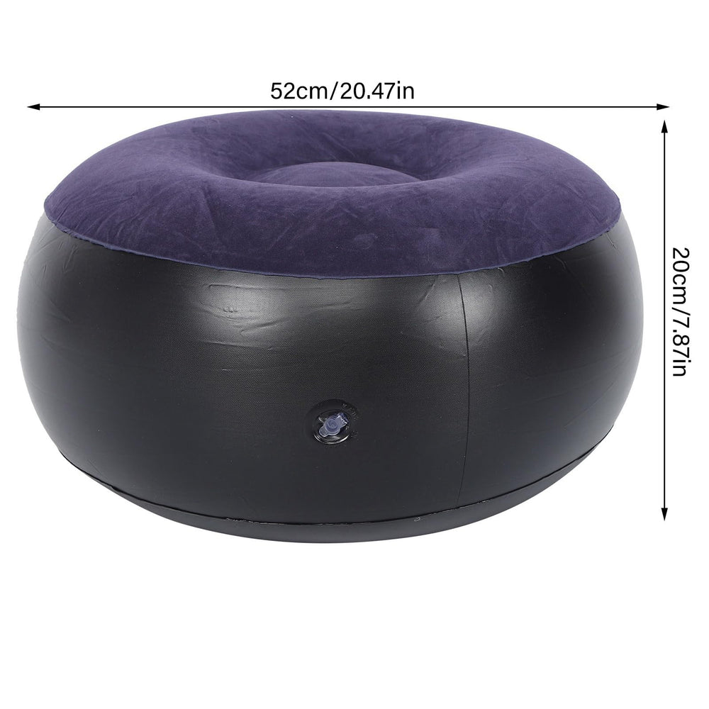 JTLB inflatable chair blue inflated for portable seating at home