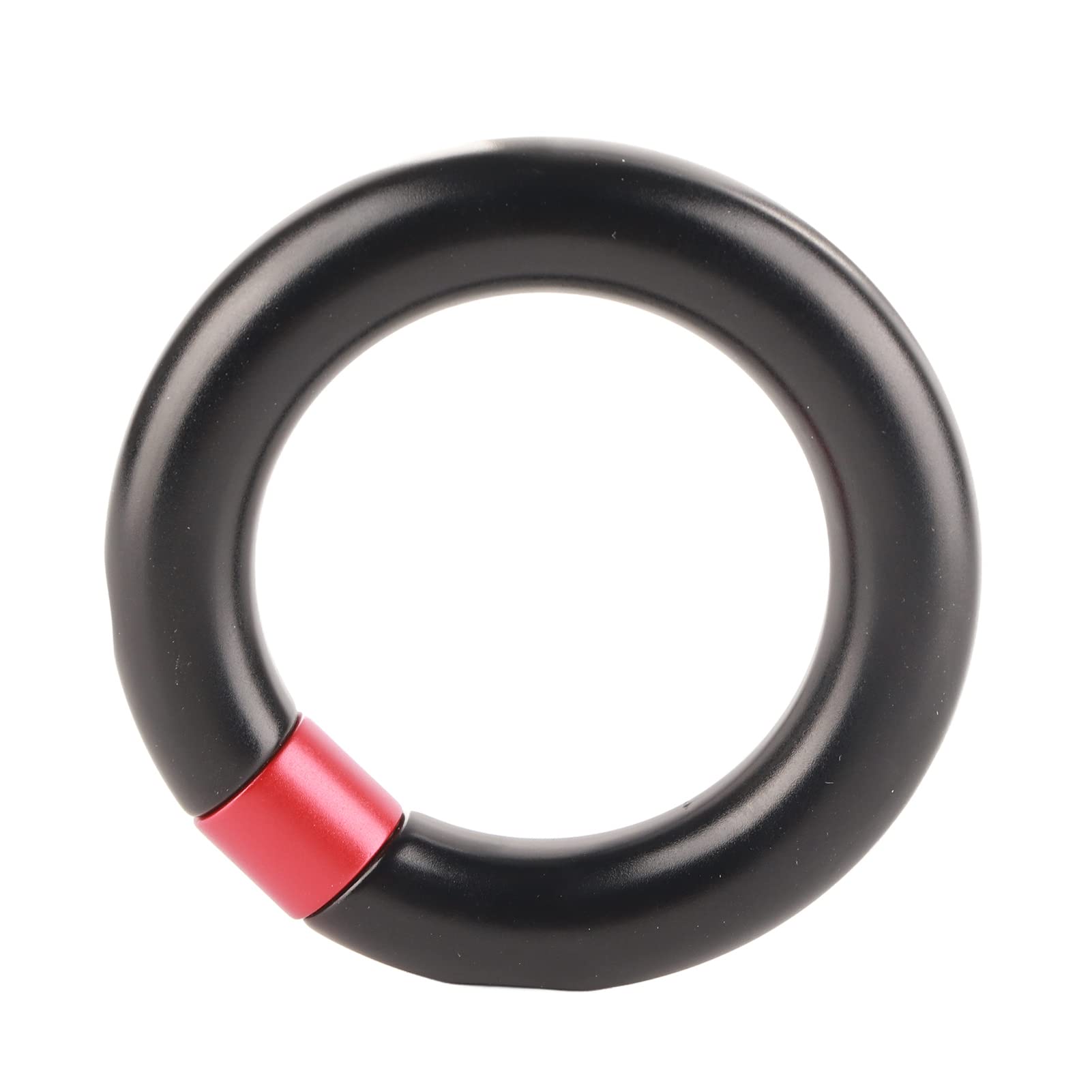 JTLB rappelling ring's black finish withstands outdoor use.
