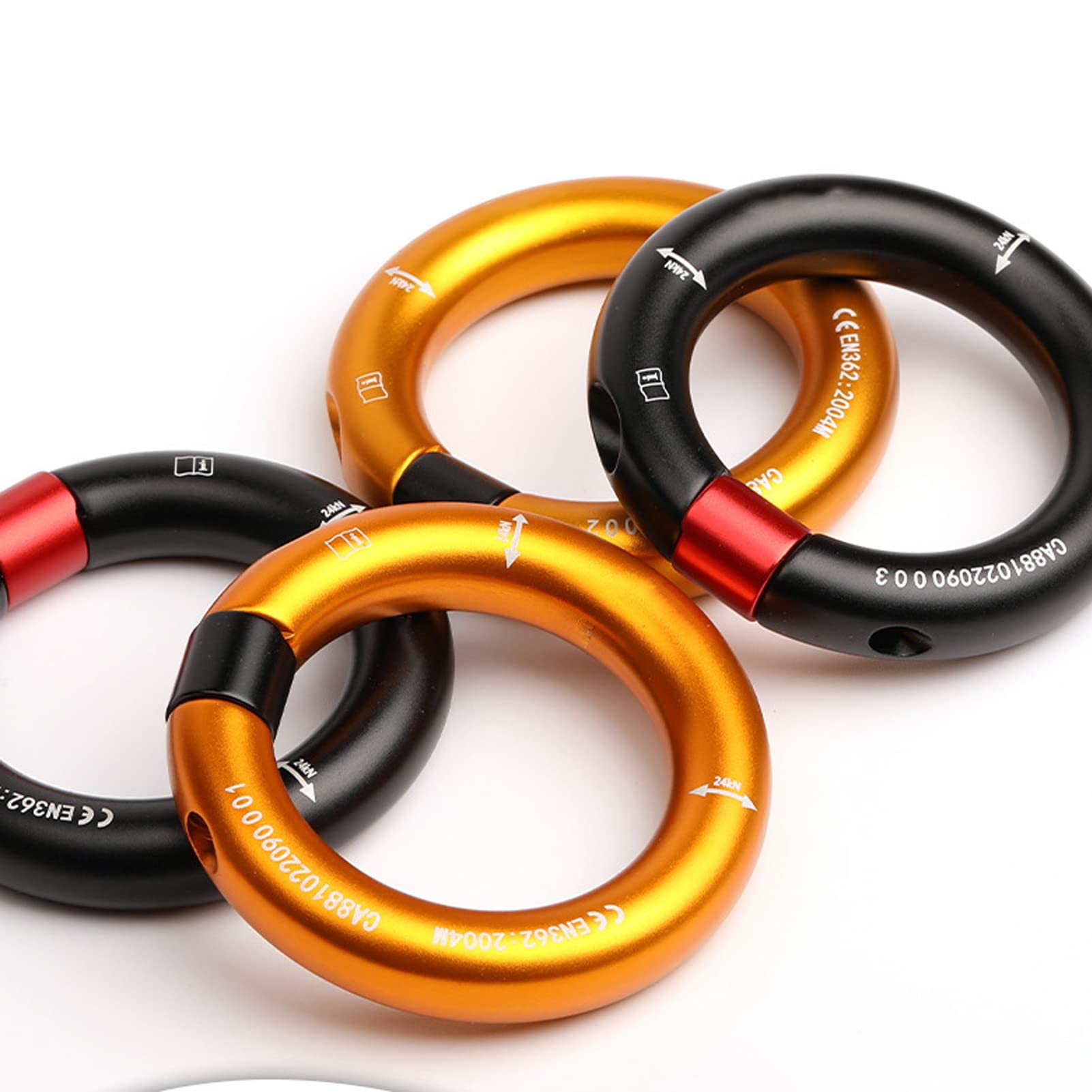 JTLB uniform-load ring supports smooth rope movement.</