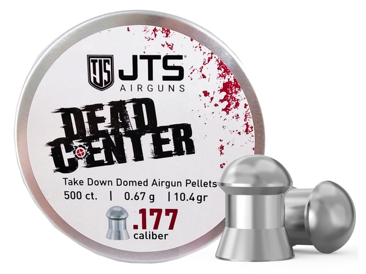JTS Dead Center domed pellets blister pack ideal for precise target practice and easy handling