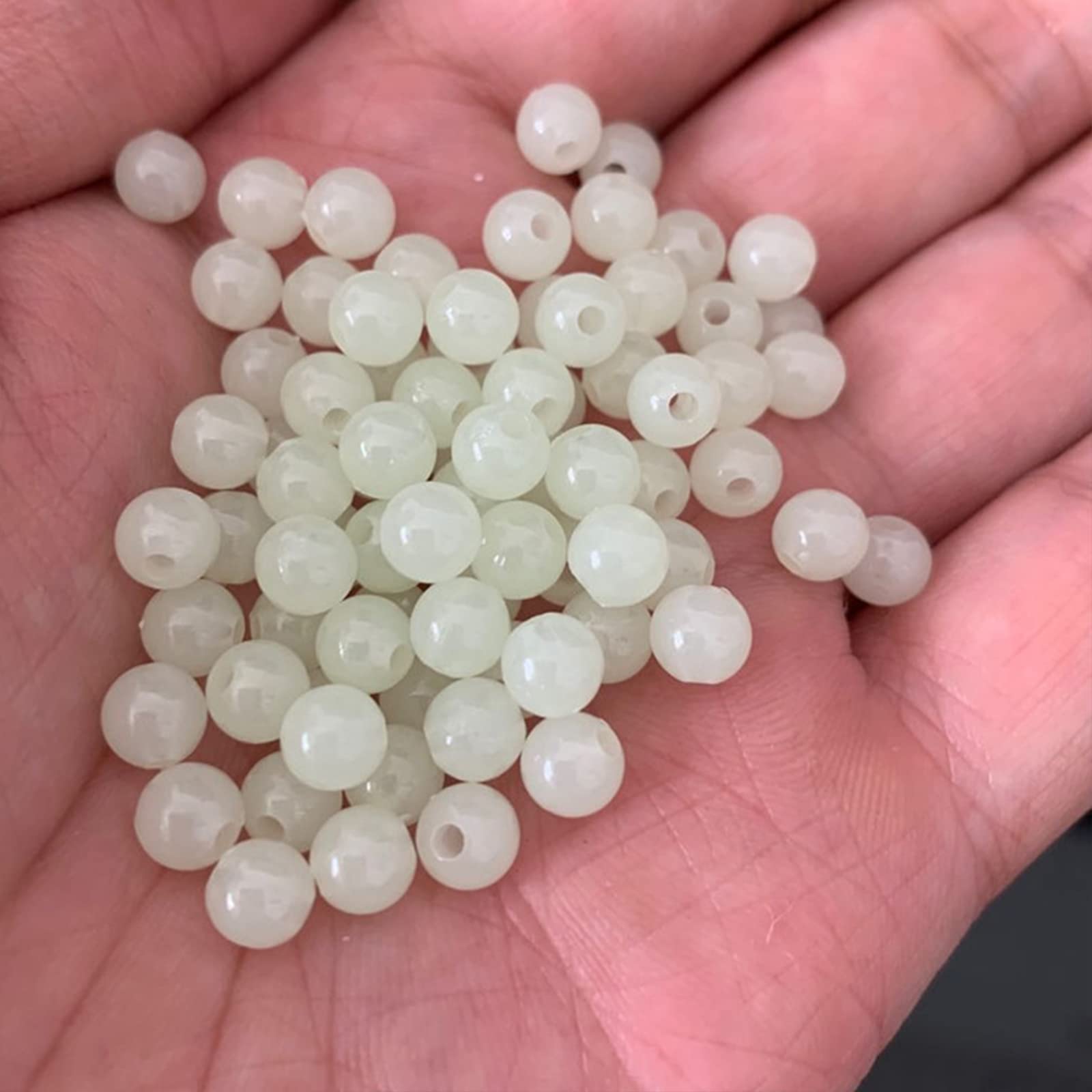 Soft plastic round fishing beads for lures and hooks