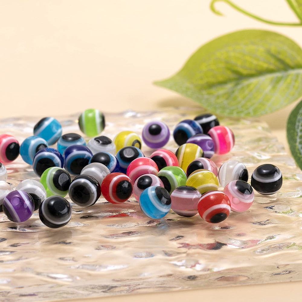 6mm beads close-up multicolor
