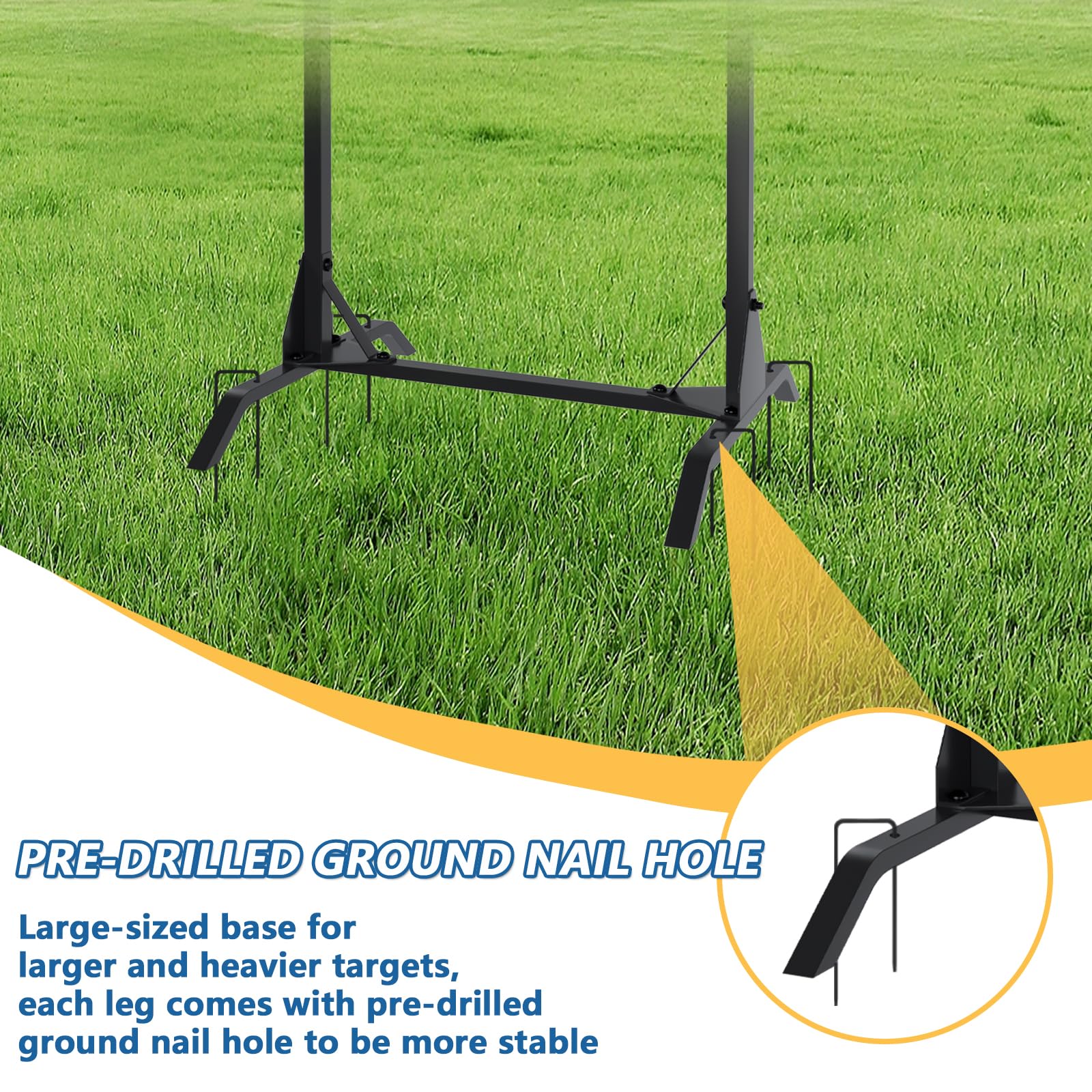 JTZFD archery target stand adjustable bottom rod fits diverse target heights