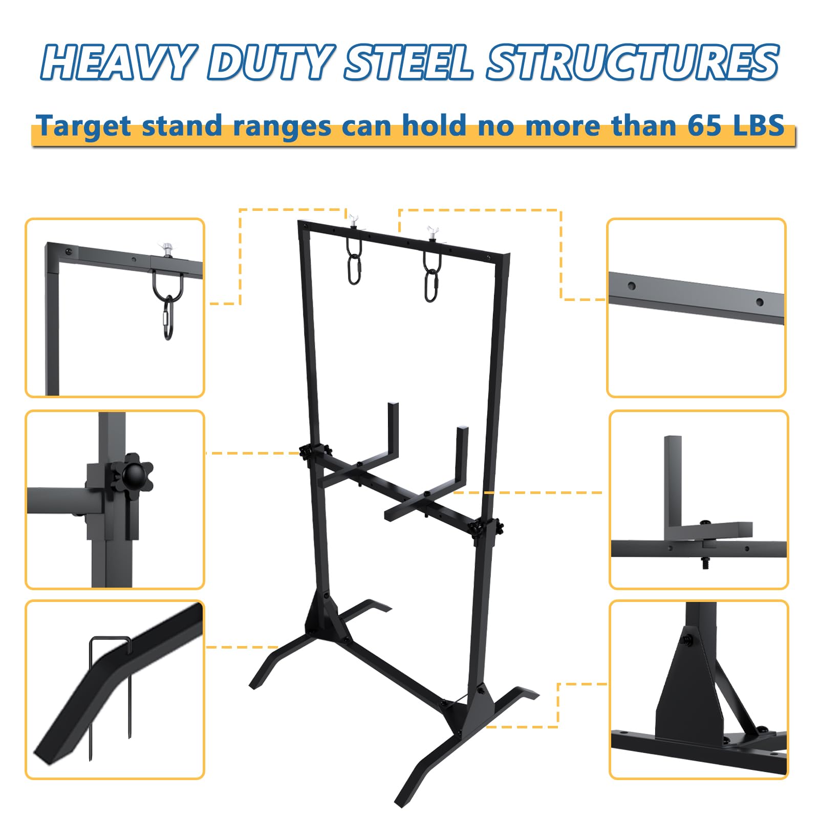 JTZFD archery target stand durable steel construction ensures long-term use