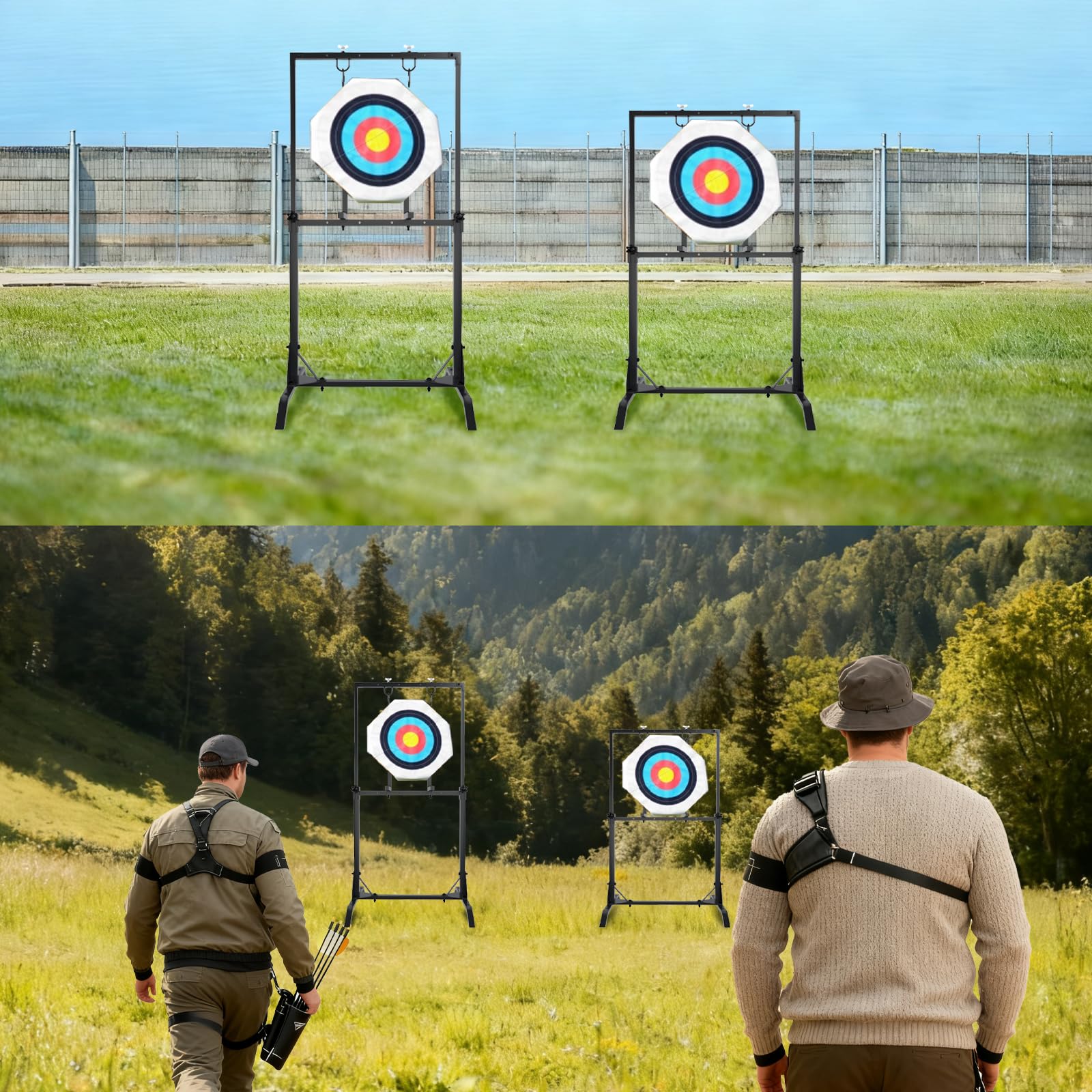 JTZFD archery target stand ideal for indoor and outdoor training setups