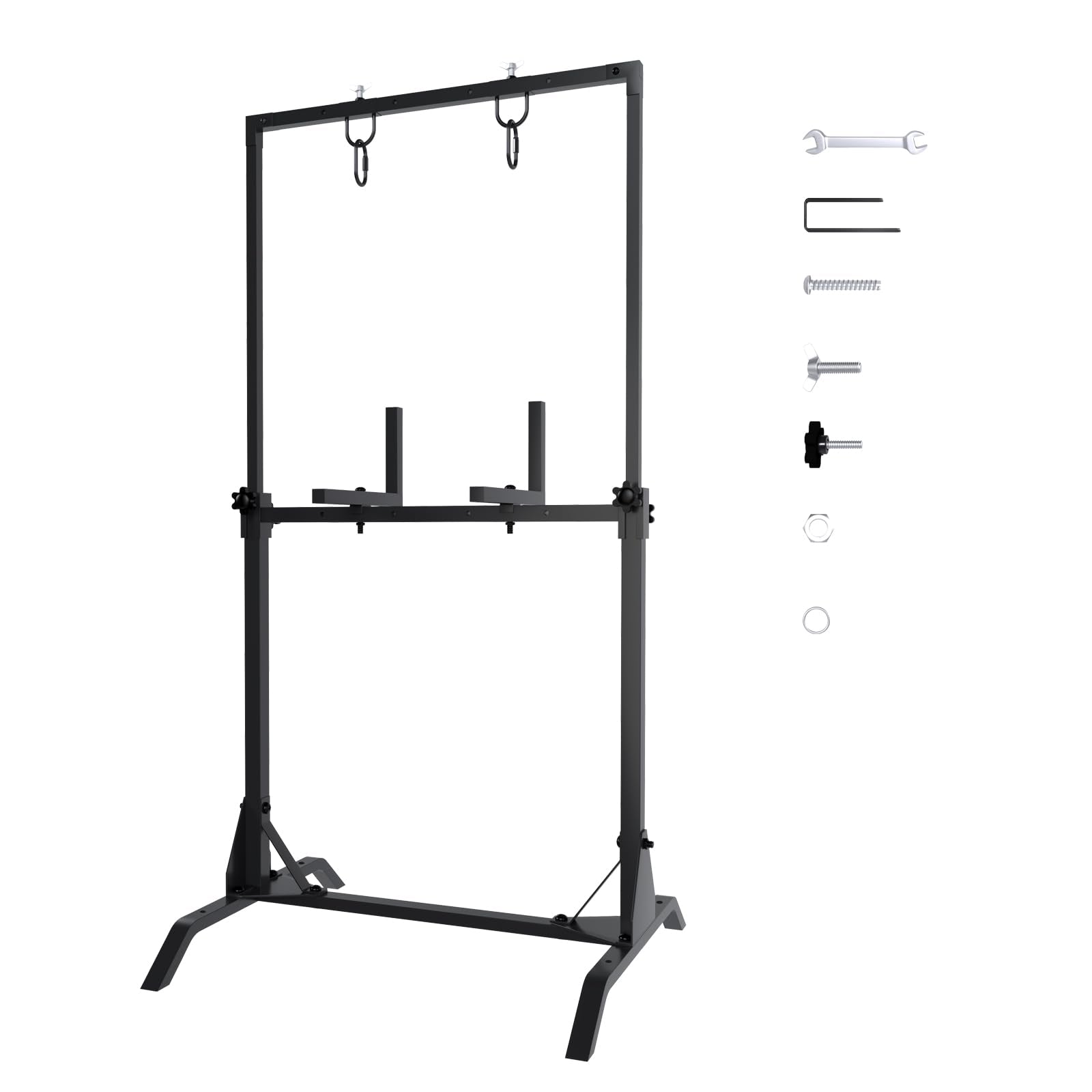 JTZFD archery target stand stable setup on uneven ground for precise practice