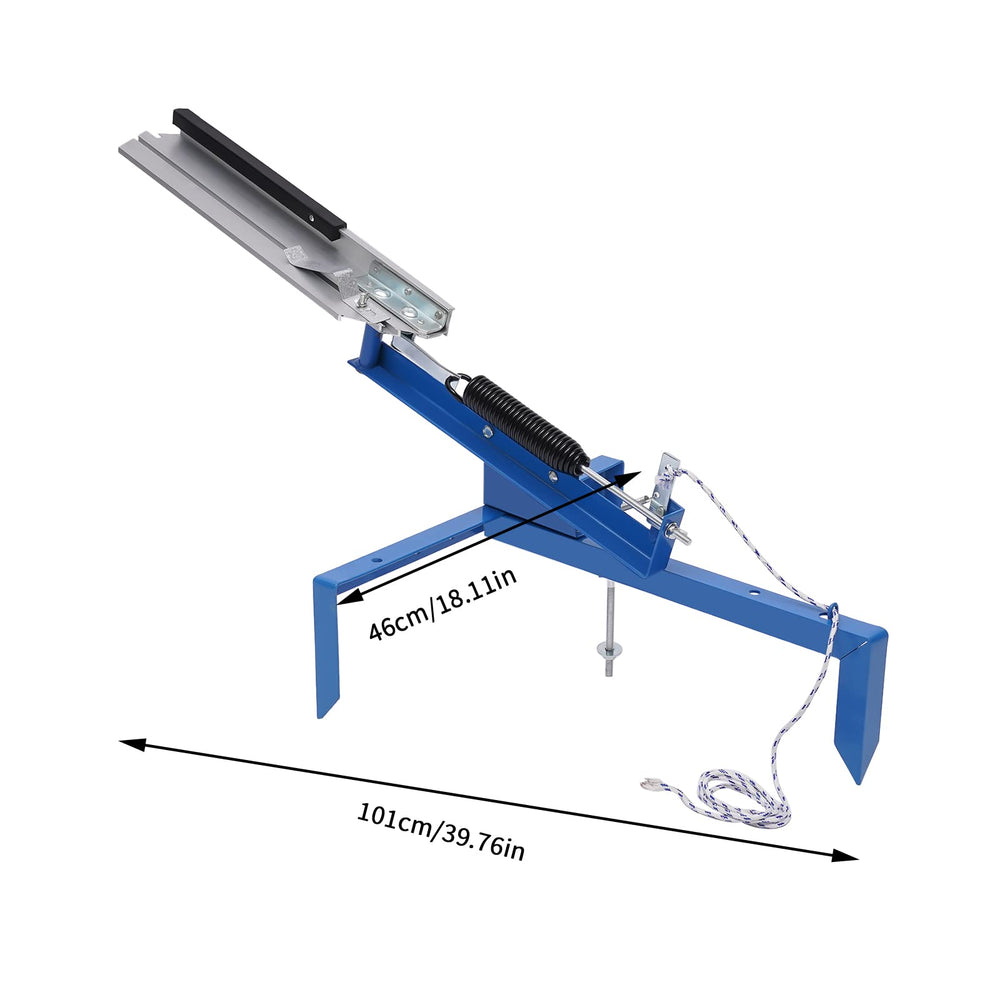 juckeyroot clay target thrower free standing base on stable surface