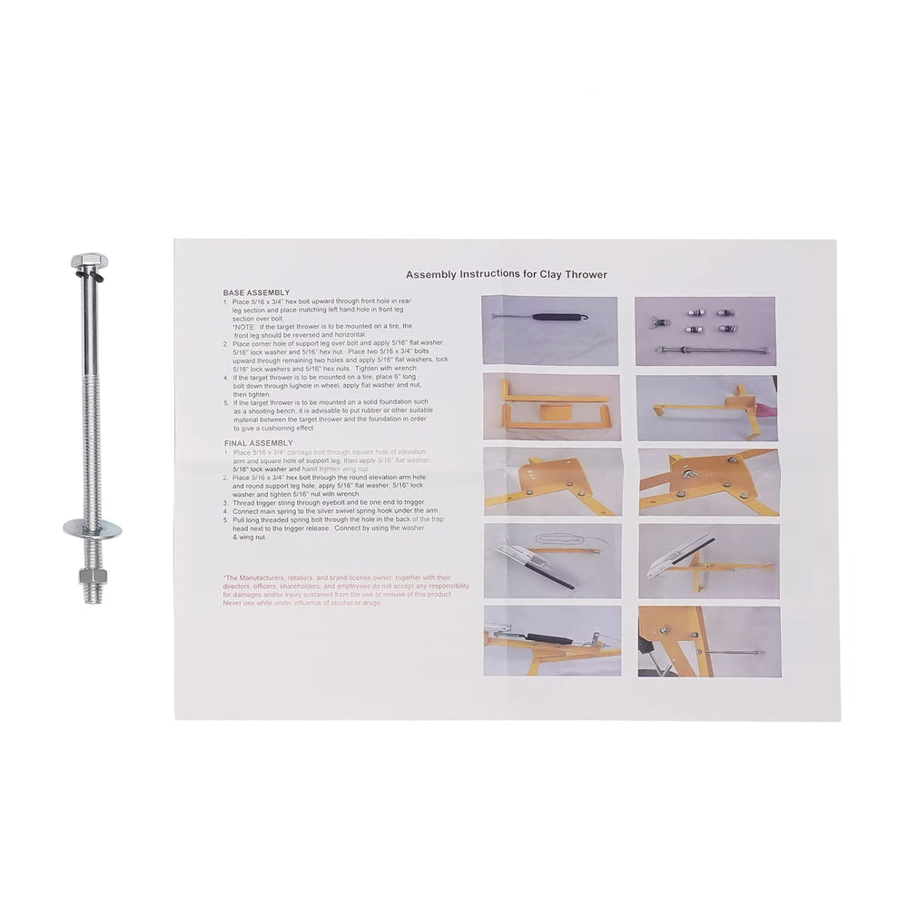 juckeyroot clay target thrower packaging contents overview