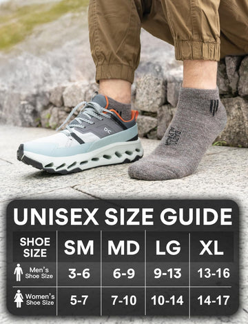 Juclise alpaca wool ankle socks cushioned arch support improves foot stability during activity.