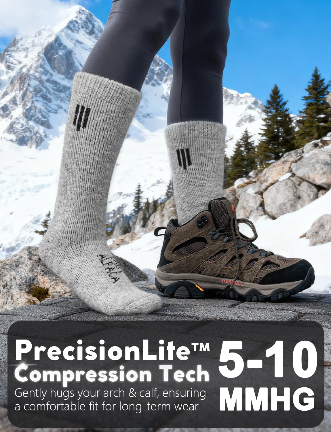Juclise precisionlite-compression demonstrates arch support for fatigue-free trails