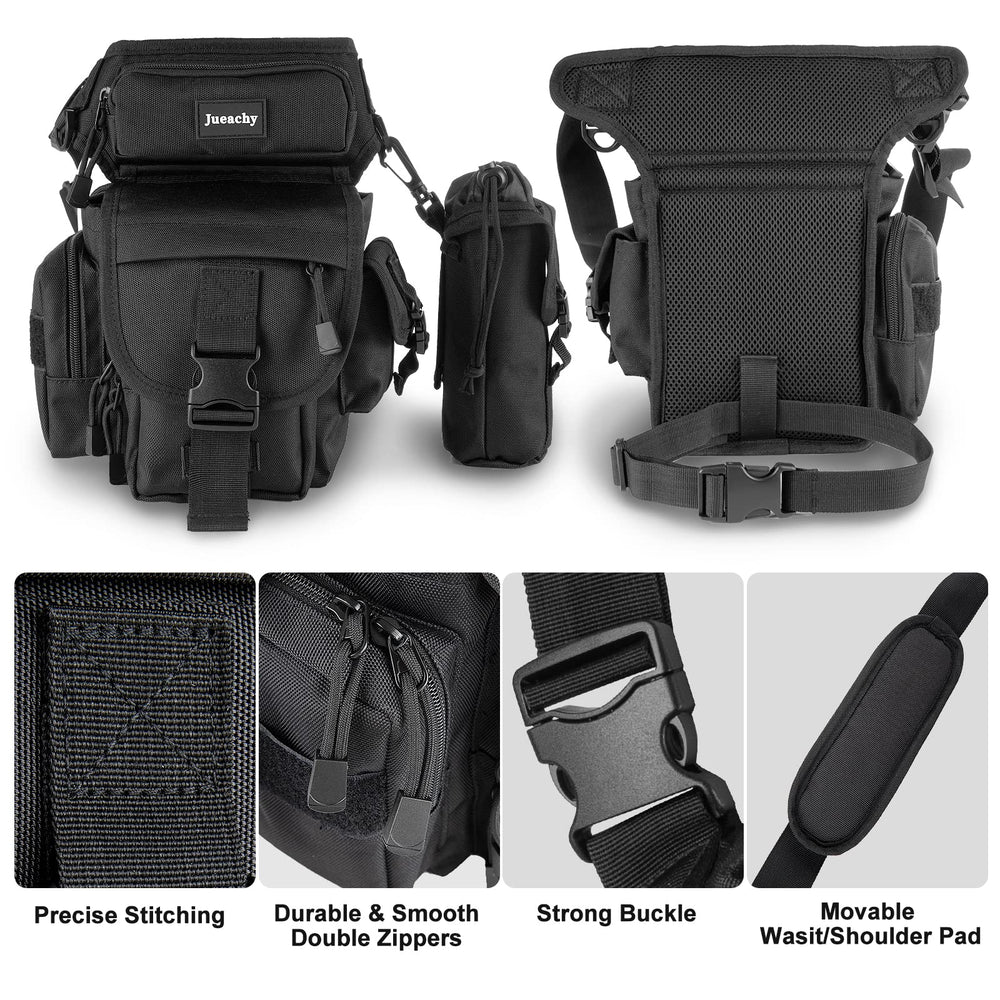 Jueachy Drop Leg Bag suited for metal detecting and outdoor expeditions.