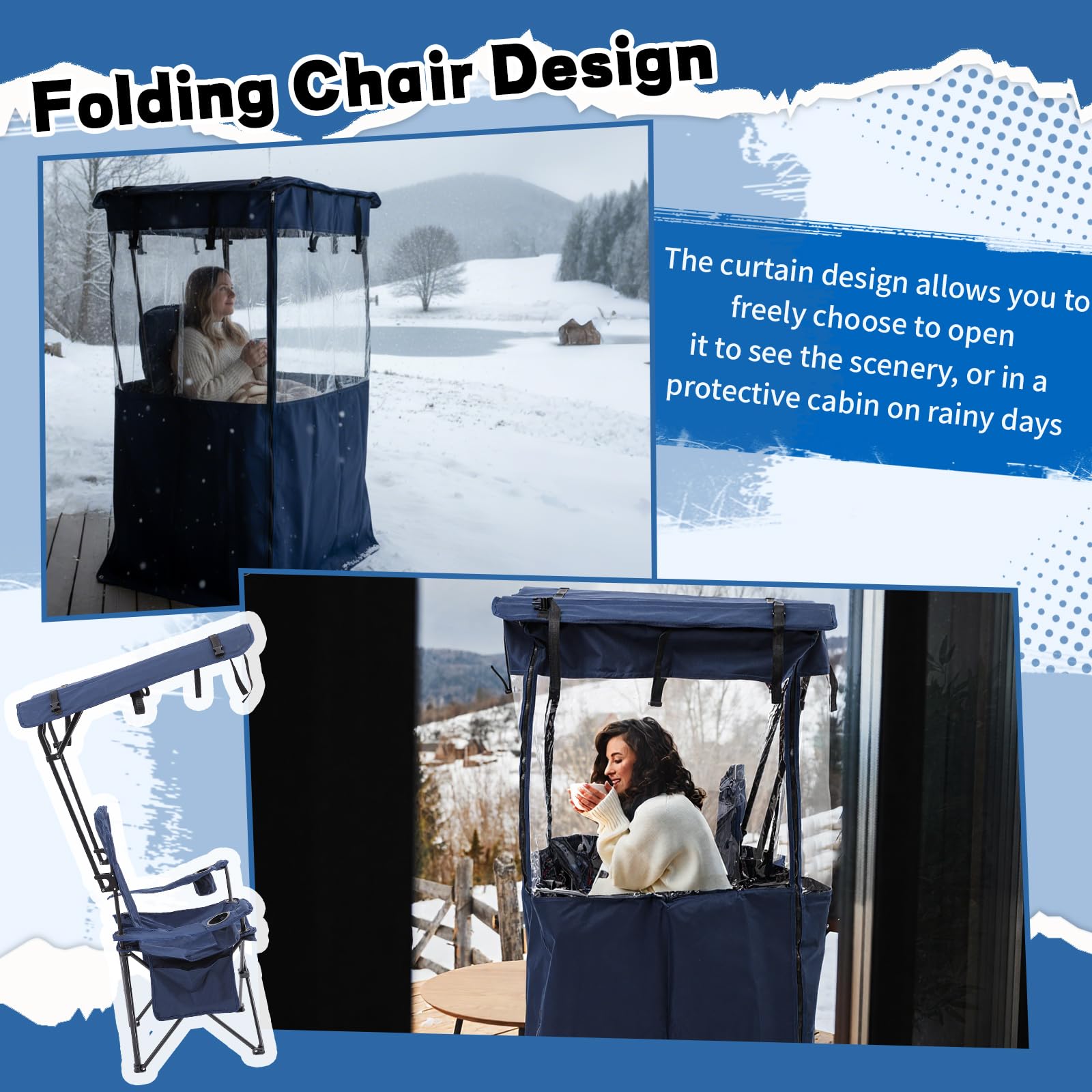 Juexica camping chair in outdoor setting by beach and forest benefits from shade and seating.