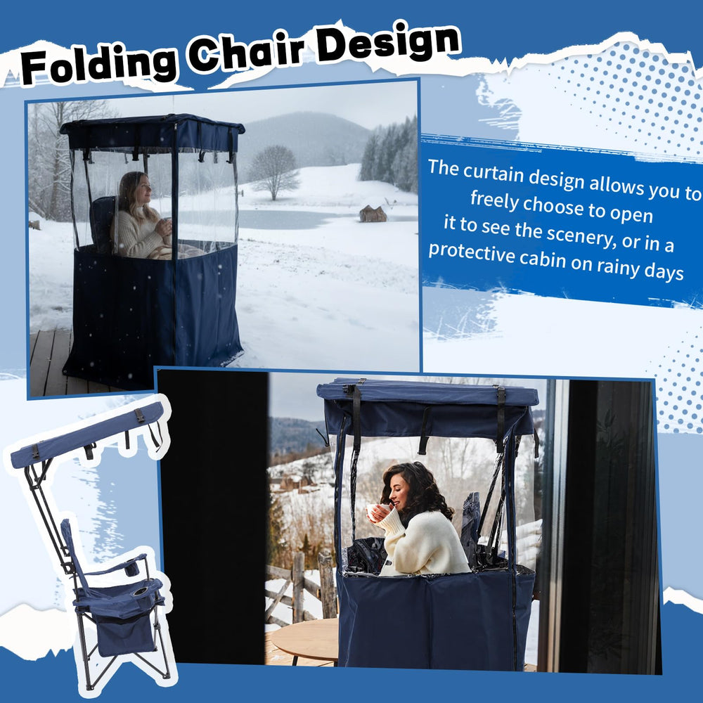 Juexica camping chair in outdoor setting by beach and forest benefits from shade and seating.
