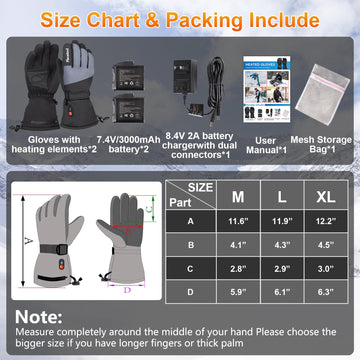 Jugevi heated gloves machine-washable-bag-ready for easy care after adventures.