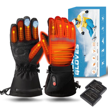 Jugevi heated gloves waterproof-shell for cold protection and dry hands in snow.