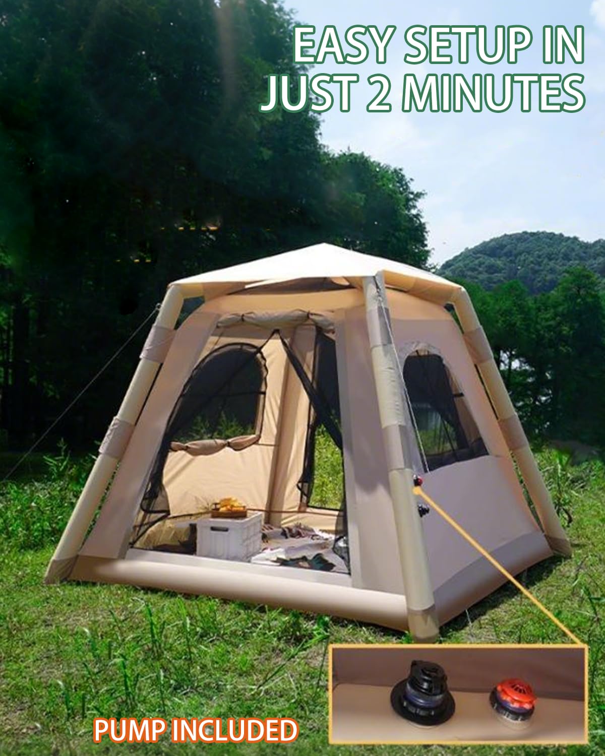 Juliful Unic hiking-travel-tent suited for campsites and travel days