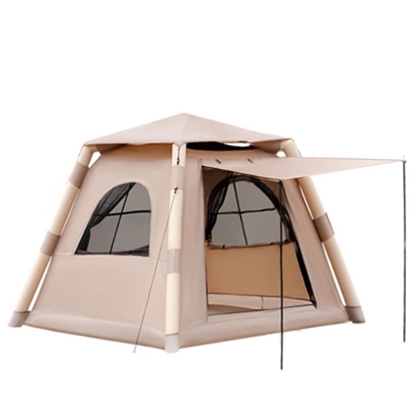 Juliful Unic inflatable tent-setup shows quick, tool-free erection for family camping