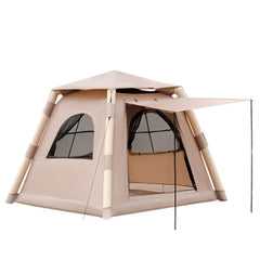 Juliful Unic inflatable tent-setup shows quick, tool-free erection for family camping