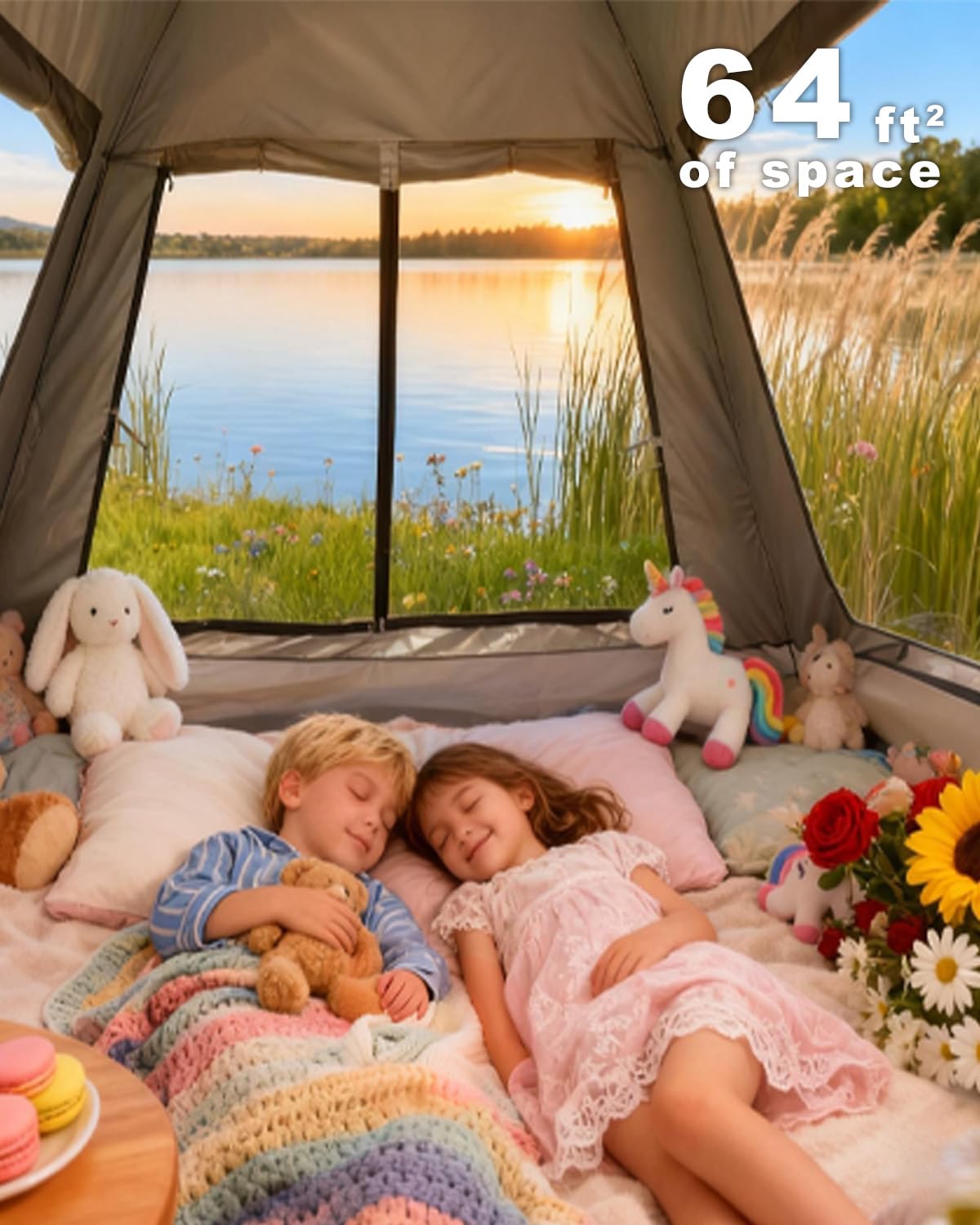 Juliful Unic Instant Tent compact folded form fits in the carry bag.