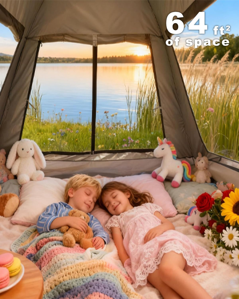 Juliful Unic Instant Tent compact folded form fits in the carry bag.