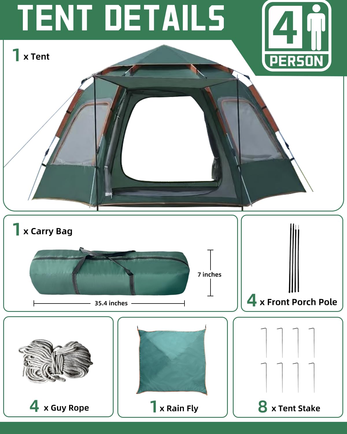 Juliful Unic rainfly with mesh roof balances airflow and rain protection.