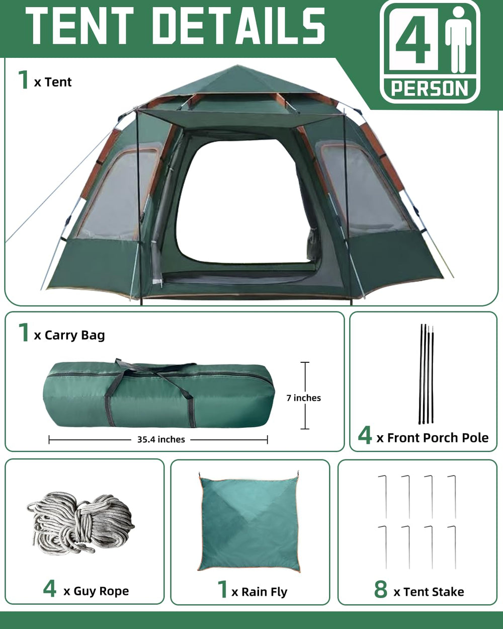 Juliful Unic rainfly with mesh roof balances airflow and rain protection.