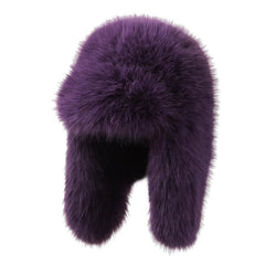 Julpsk winter faux fur trapper hat full view for cold days