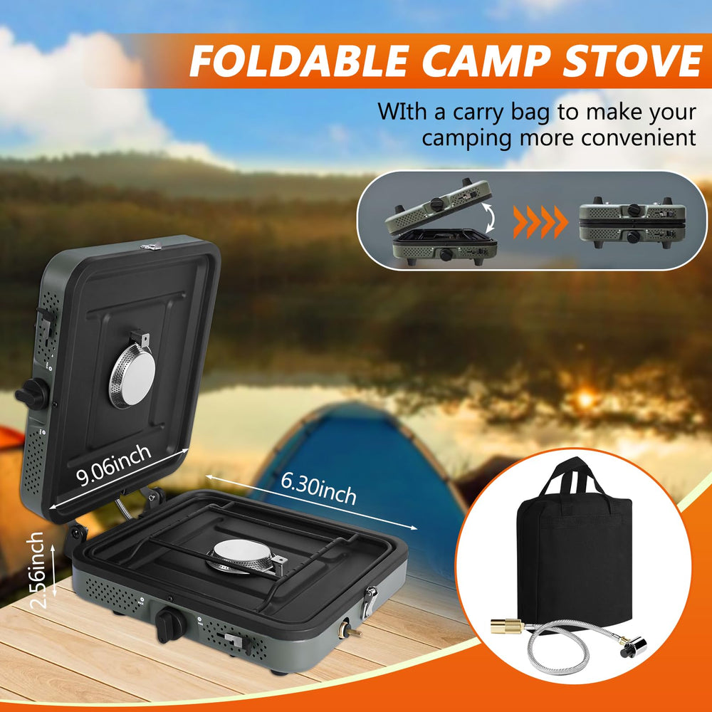 Julymoda stove with piezo ignition demonstrates quick start.