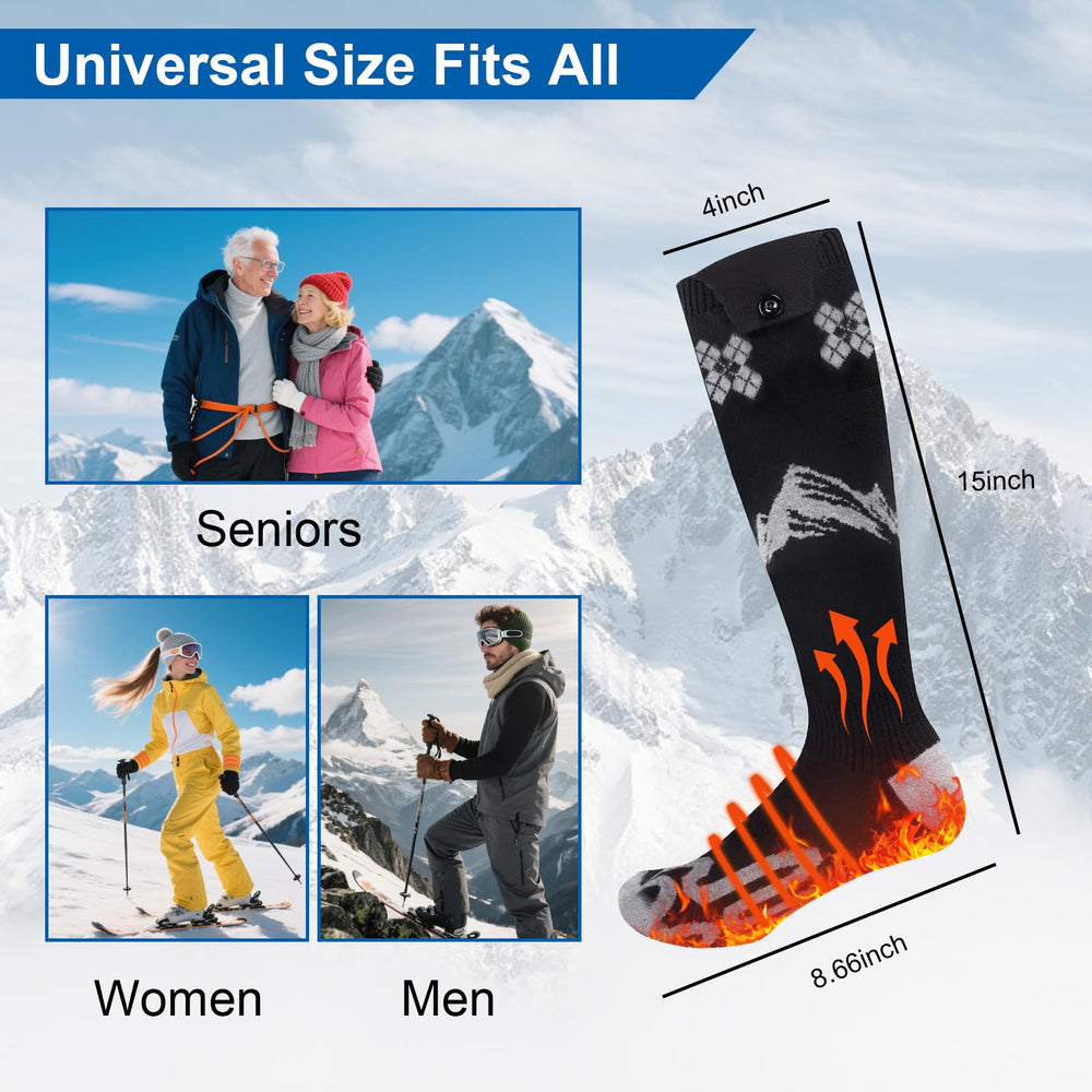 Julysky heated socks with 4-level control for customizable warmth outdoors