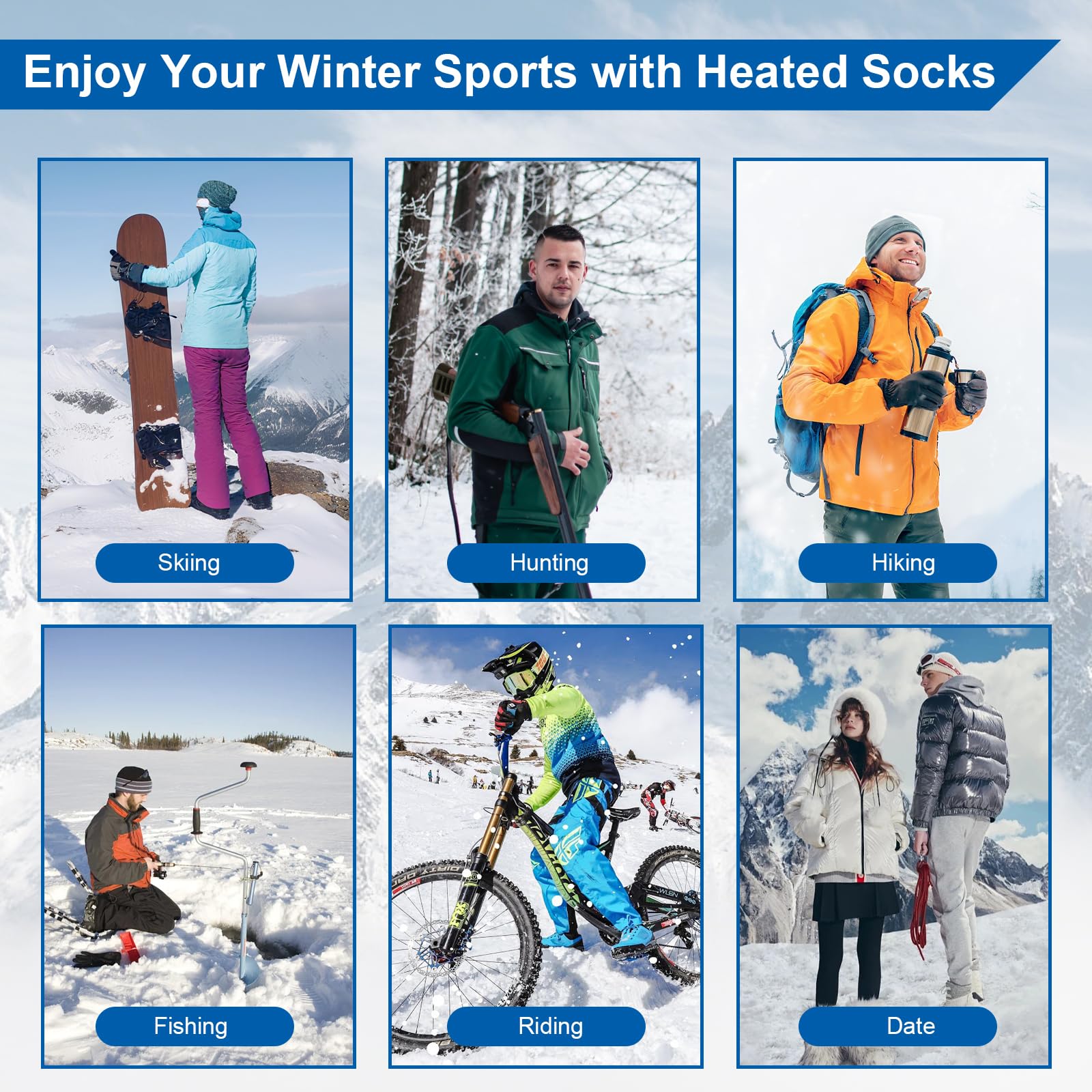 Julysky heated socks gift-pack ready for winter gifting