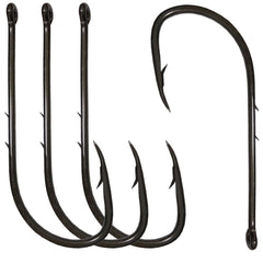 Jumping Fish long-shank barb hook improves penetration and snag resistance.