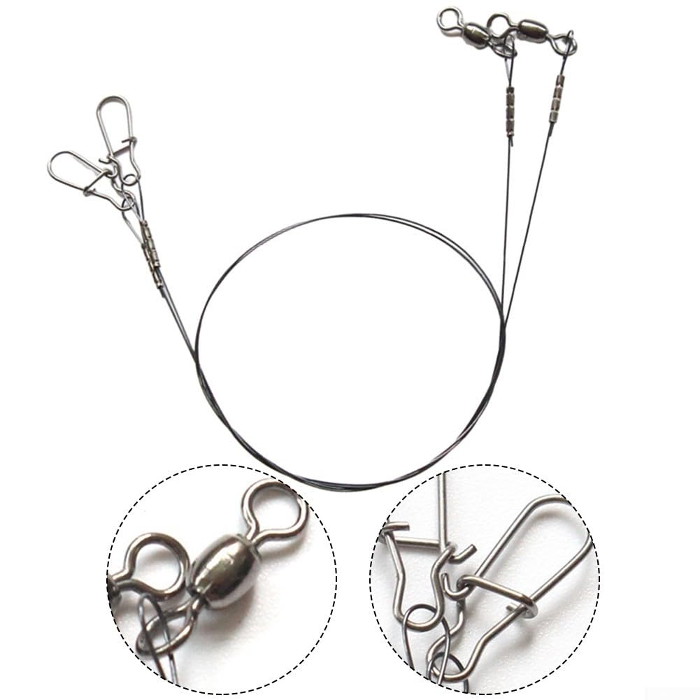 Jumplushion lightweight titanium leader at about 10g for easy handling.