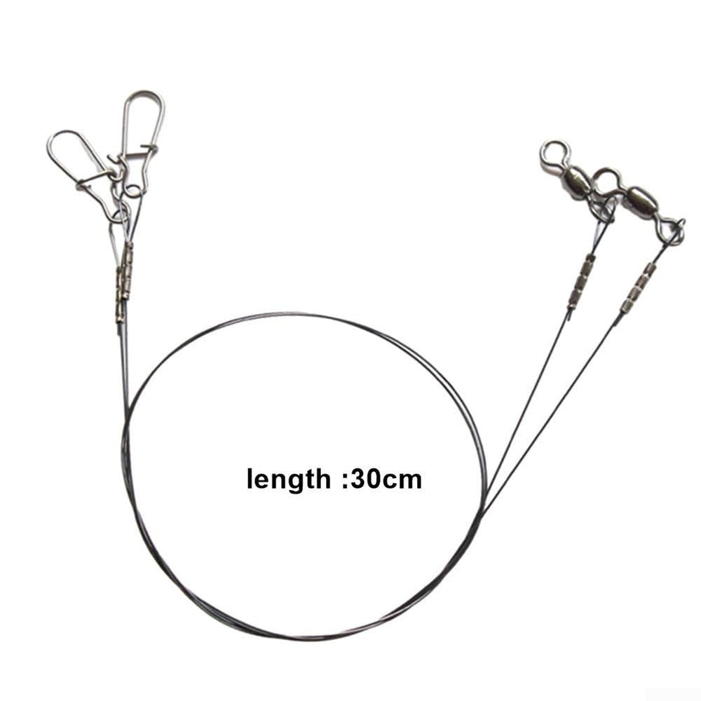 Jumplushion titanium leader 35cm for 18kg pulls, built for stronger strikes and reliability.