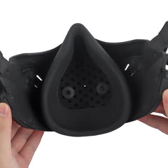 Jungle Leopard mask compatible with head cover for enhanced aesthetics