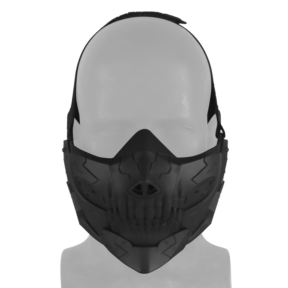 Breathable silicone mesh on Jungle Leopard mask for smooth airflow