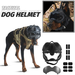 Jungle Leopard K9 helmet in front view shows sturdy protection for active missions.
