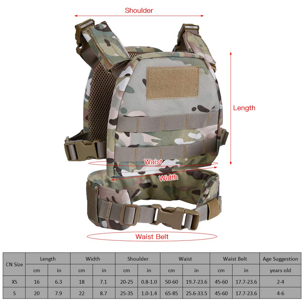 Jungle Leopard packaging includes vest and waist belt for setup.