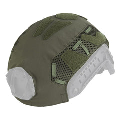 Jungle Leopard Tactical Fast Helmet Cover Super High-Cut in action for airsoft camouflage