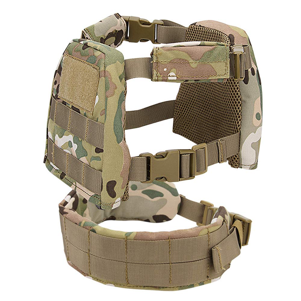 Jungle Leopard vest uses 1000D nylon for wear resistance.