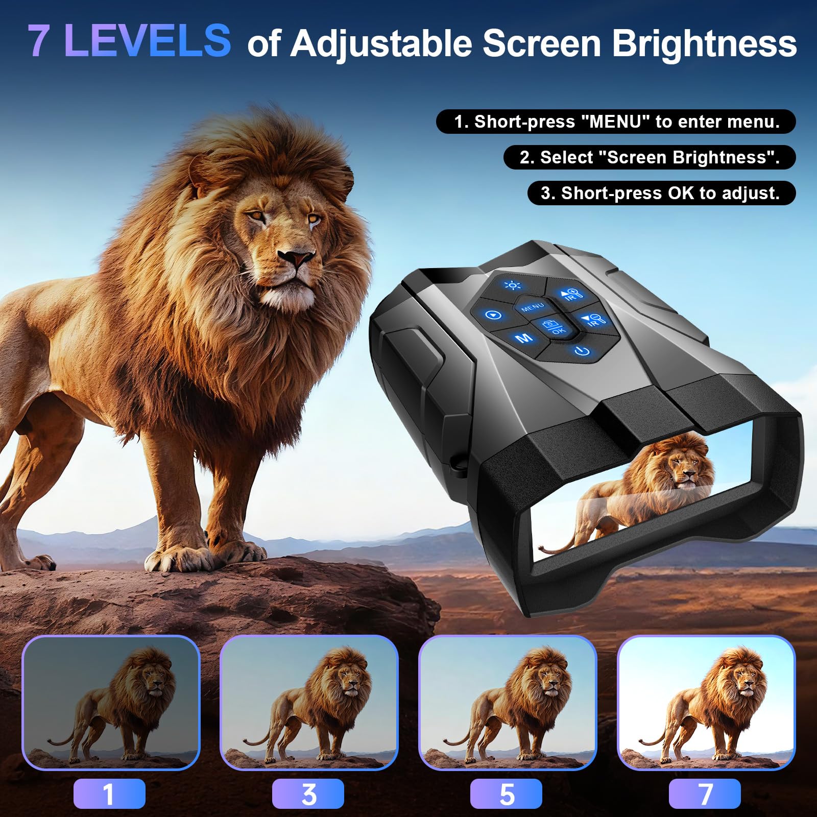 JUOIFIP night vision for camping and wildlife observation after dark