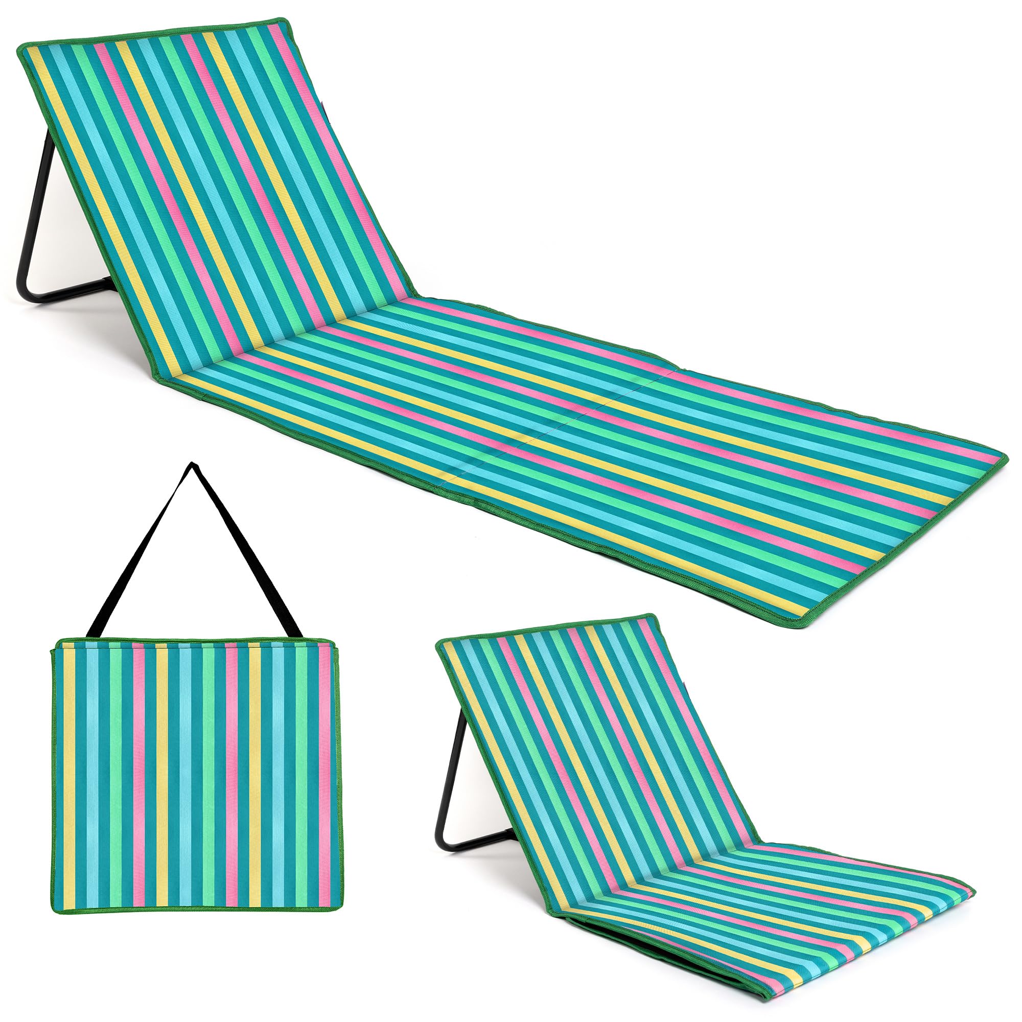 Just Be Beach Sun Mat lightweight foam core allows easy carrying.