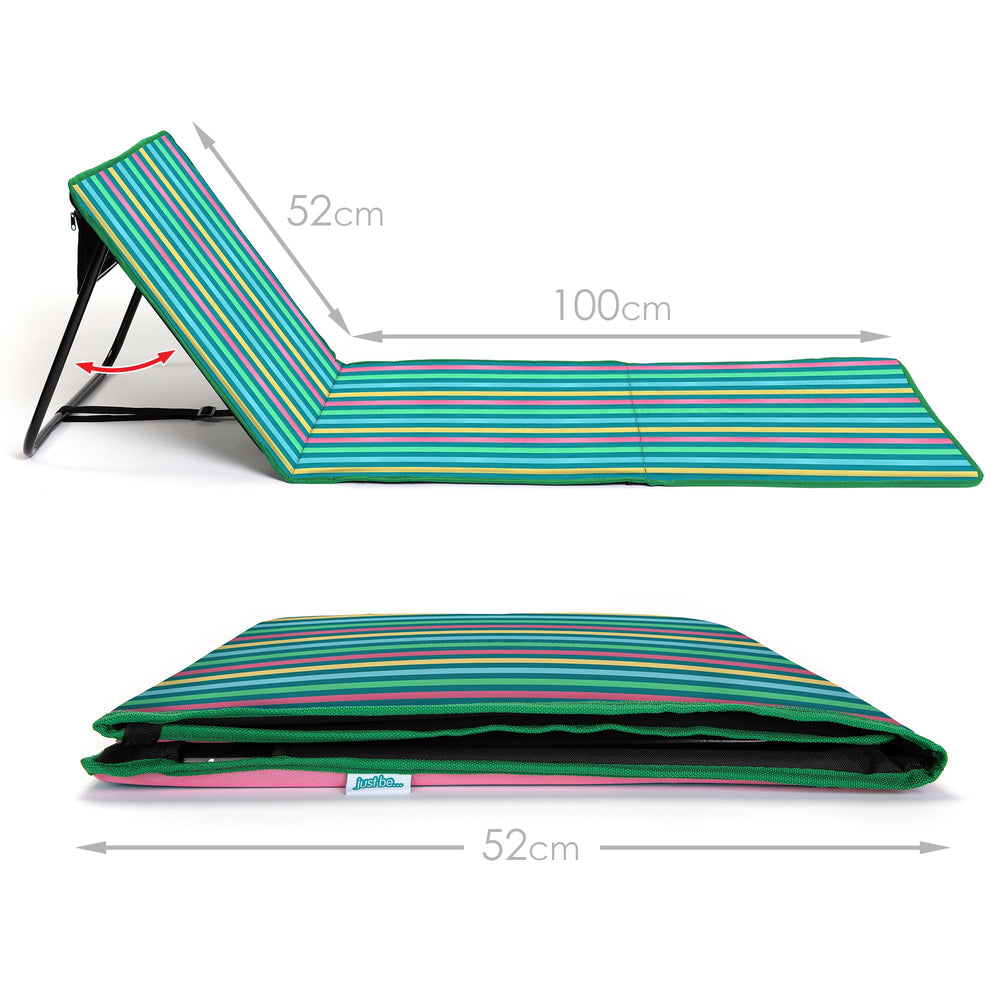 Just Be Beach Sun Mat shoulder carry strap enables easy transport.