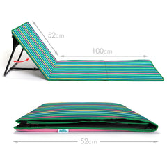 Just Be Beach Sun Mat shoulder carry strap enables easy transport.