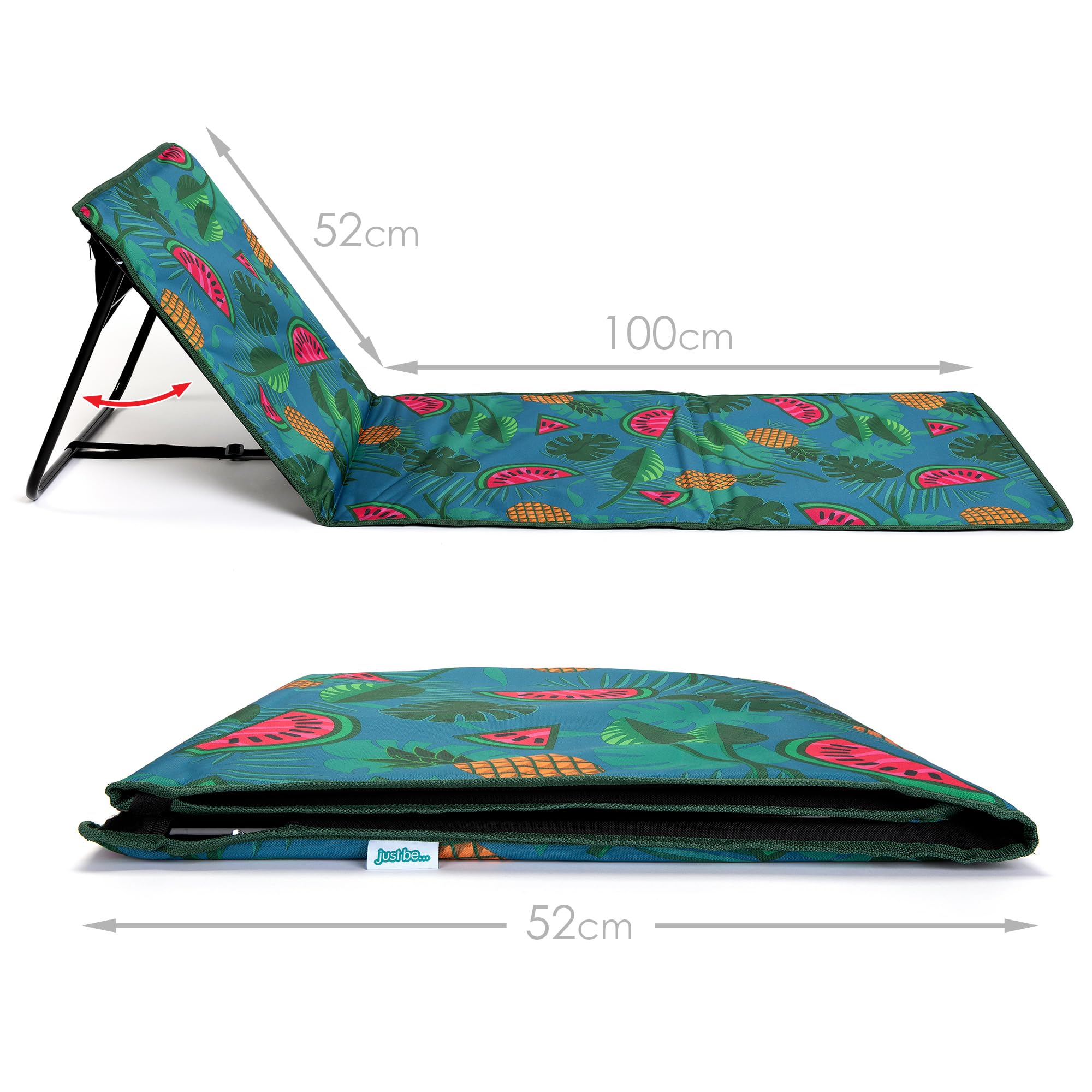 Just Be Beach Sun Mat valuables pocket keeps essentials safe at the beach