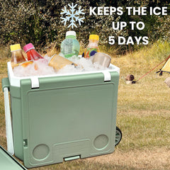Holds up to 48 cans, ideal for group outings like camping and tailgating.