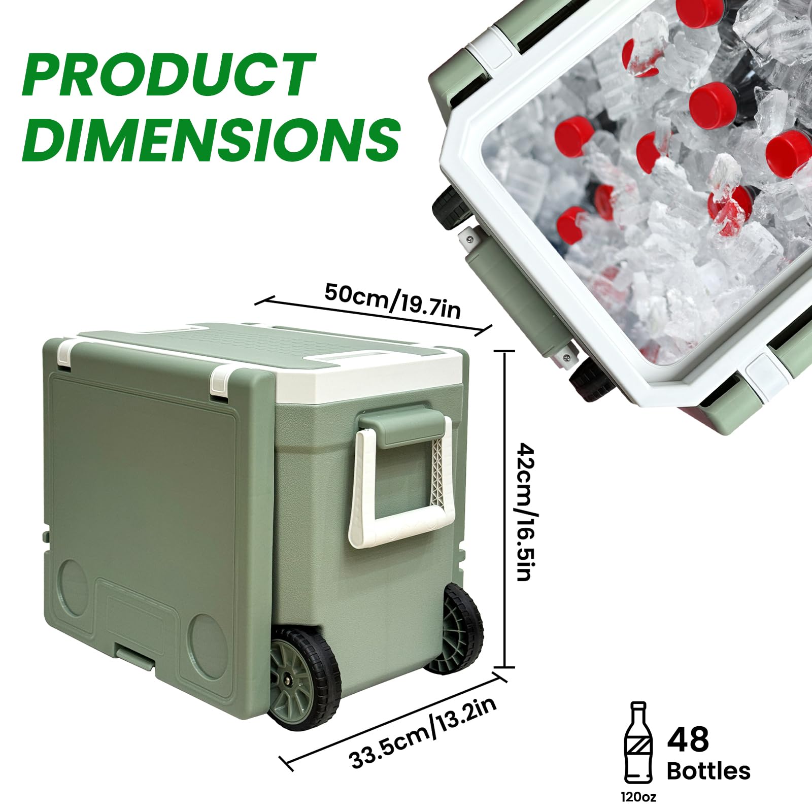 Just-V 32L preserves ice for up to five days in outdoor conditions.