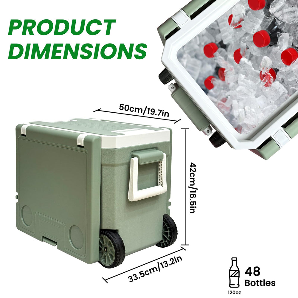 Just-V 32L preserves ice for up to five days in outdoor conditions.