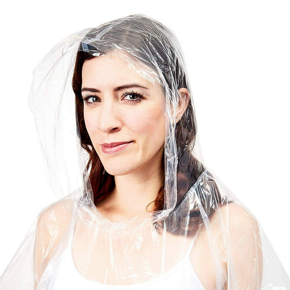 Juvale disposable ponchos bulk pack emphasizes quick, single-use rain protection